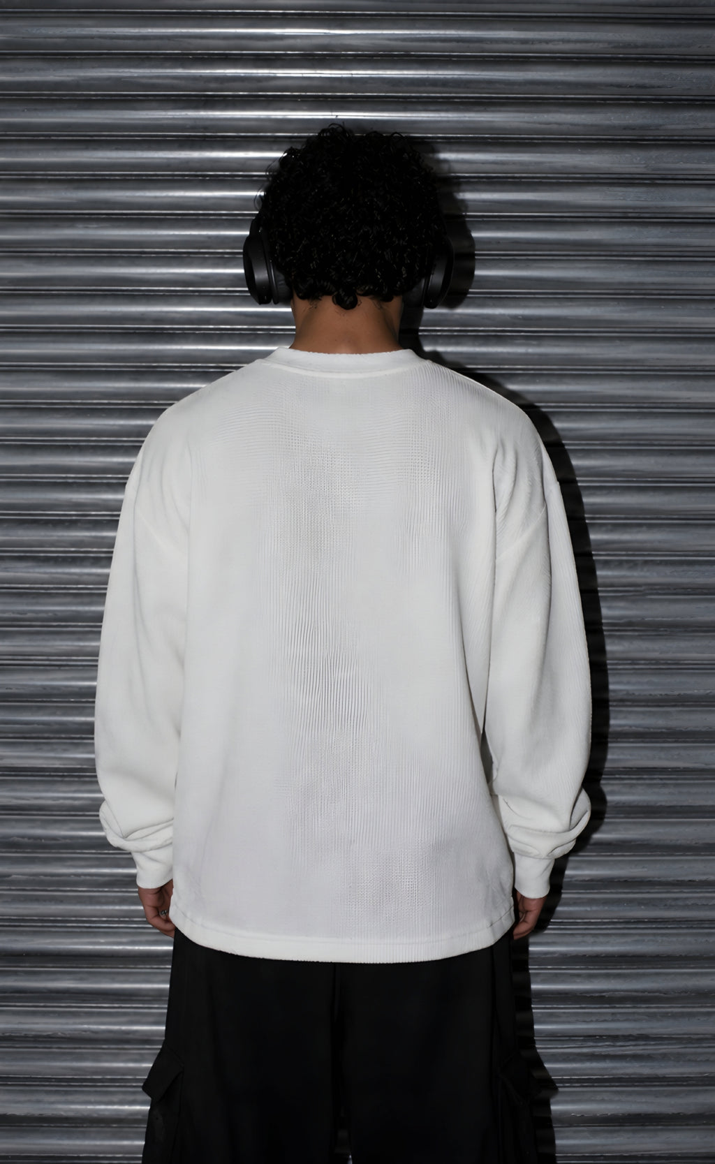 The blind eye white waffle knit t-shirt (unisex)
