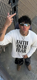 Faith oversized waffle knit tshirt (unisex)