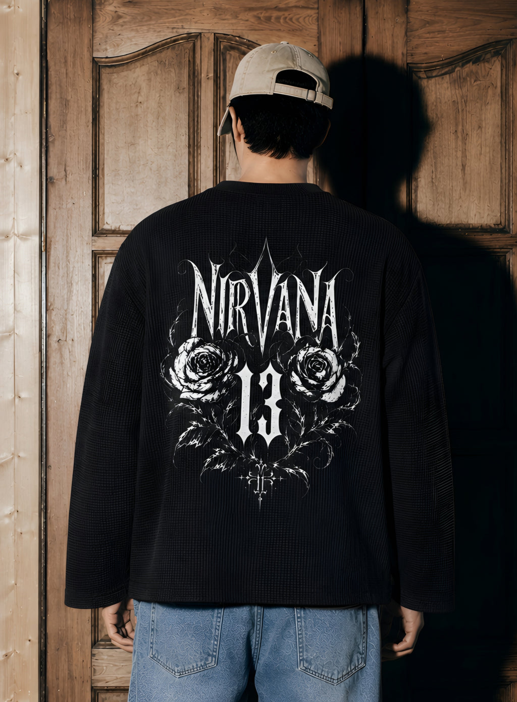 Nirvana oversized waffle tshirt (unisex)