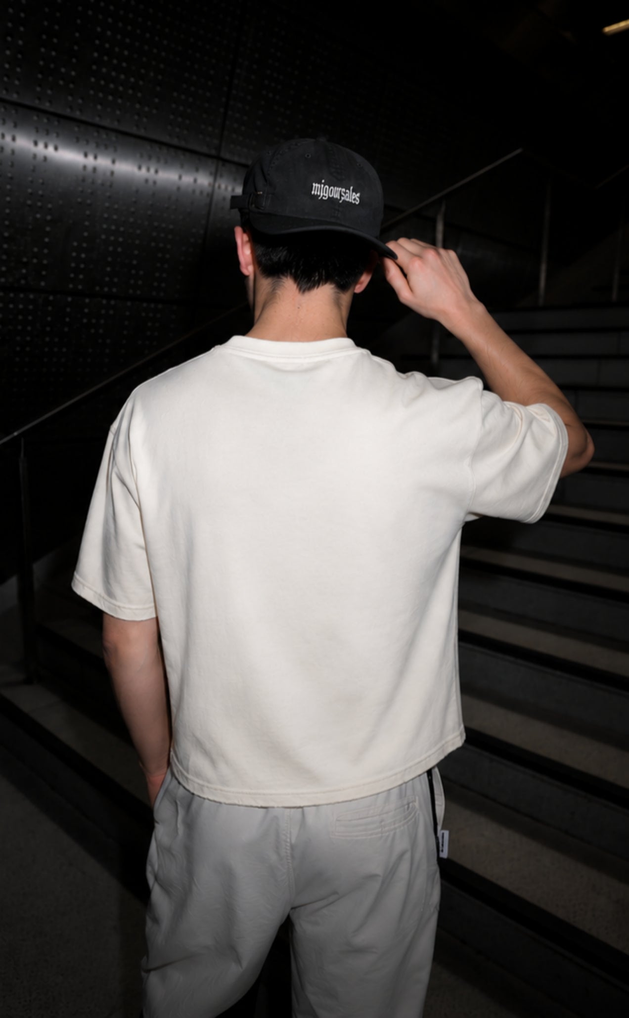 One chance off white cropped thsirt