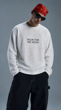 Made for music white waffle knite tshirt