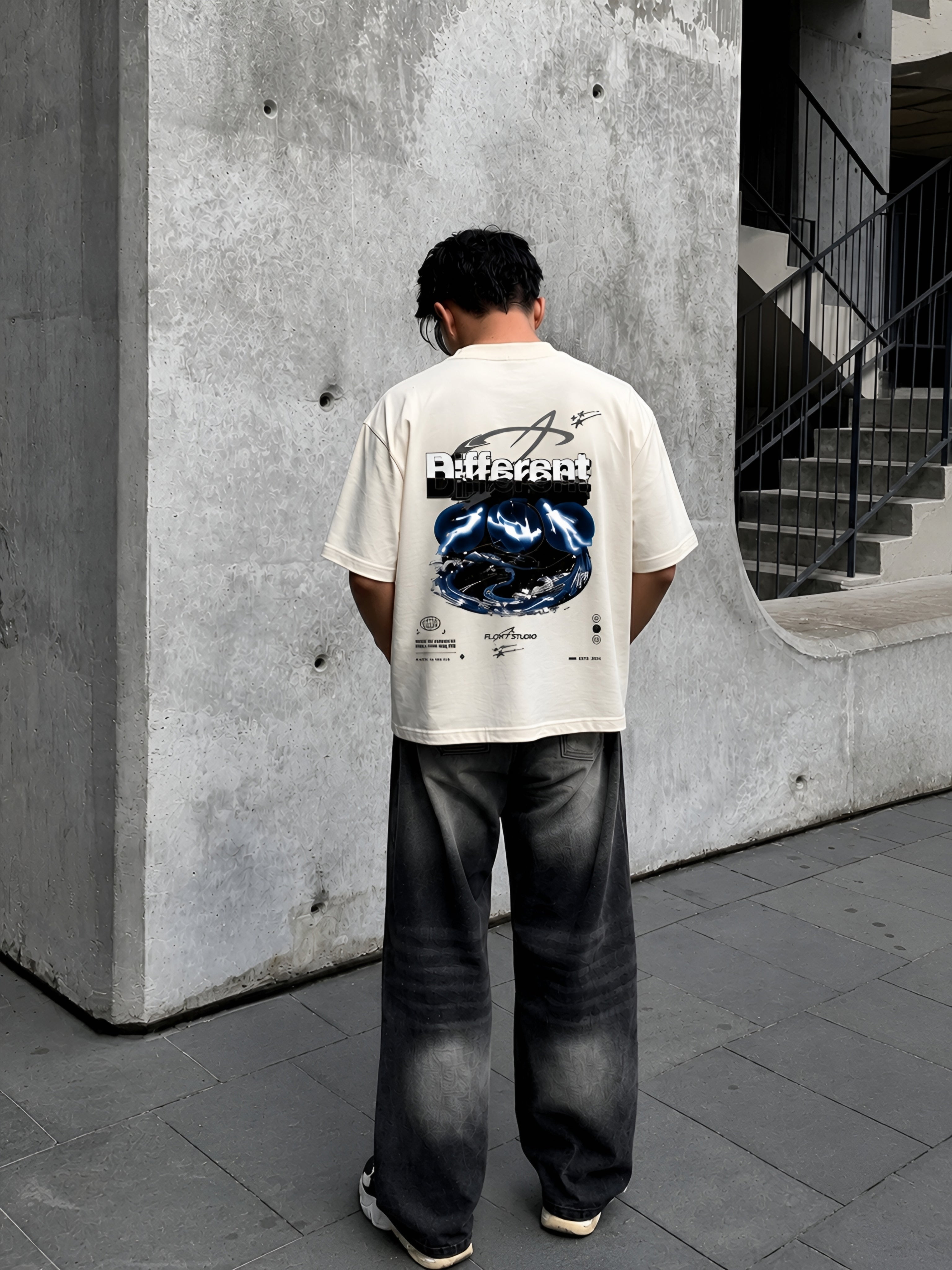 Another world off white boxy fit cropped tshirt