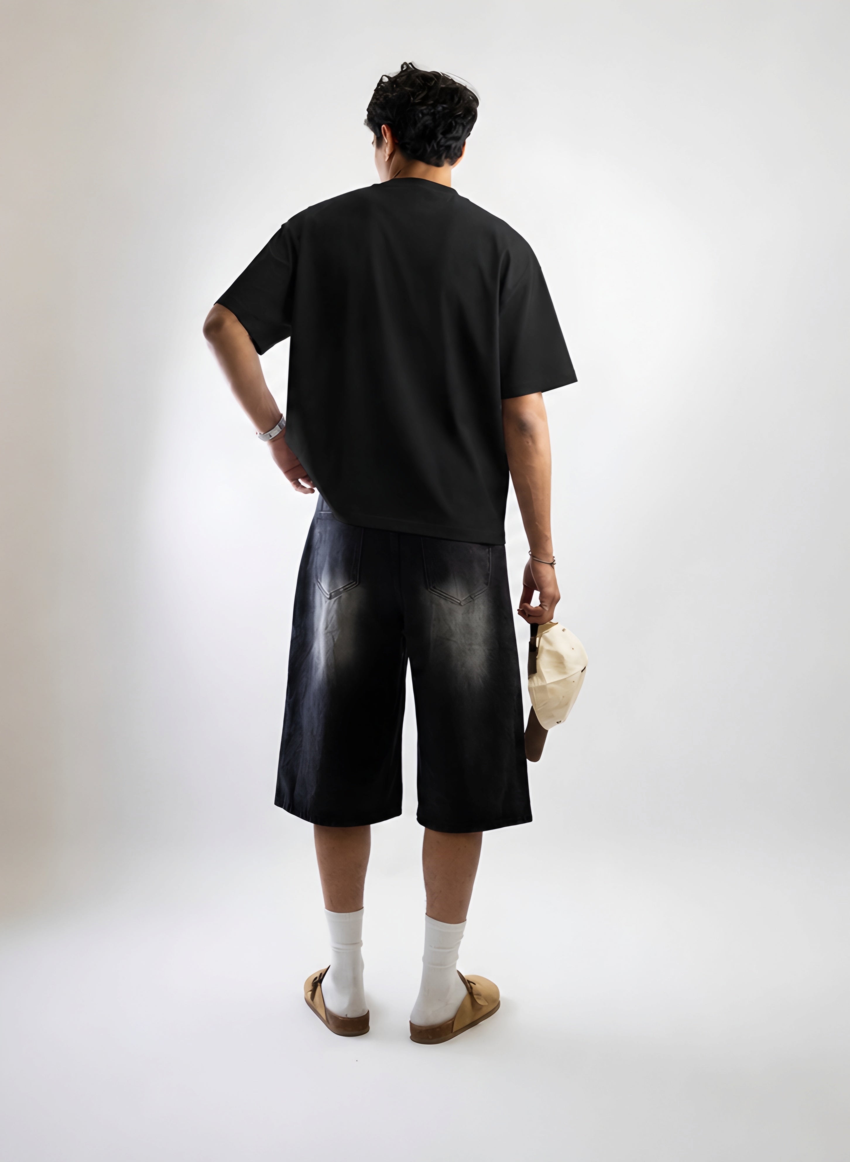 Hated by many black boxy fit cropped t-shirt