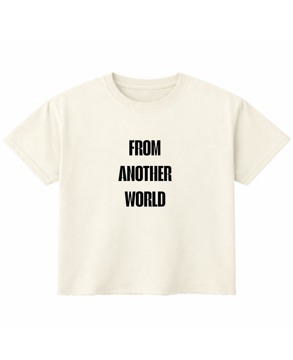 Off White Boxy Fit T-shirt Front Design