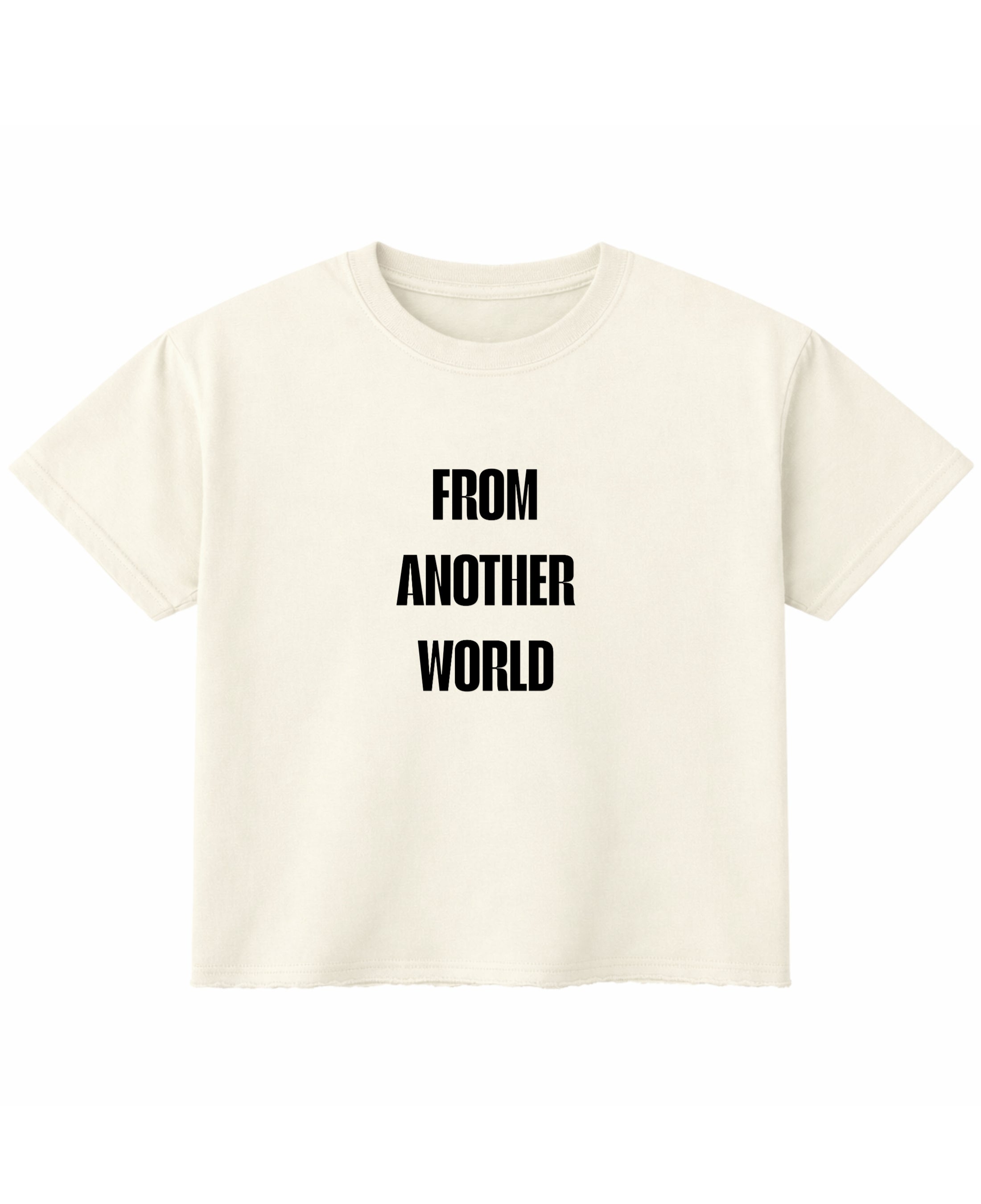 Off White Boxy Fit T-shirt Front Design