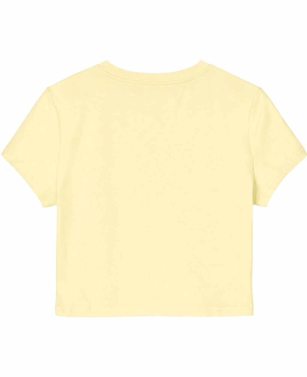 Butter Yellow Baby Tee Back Design