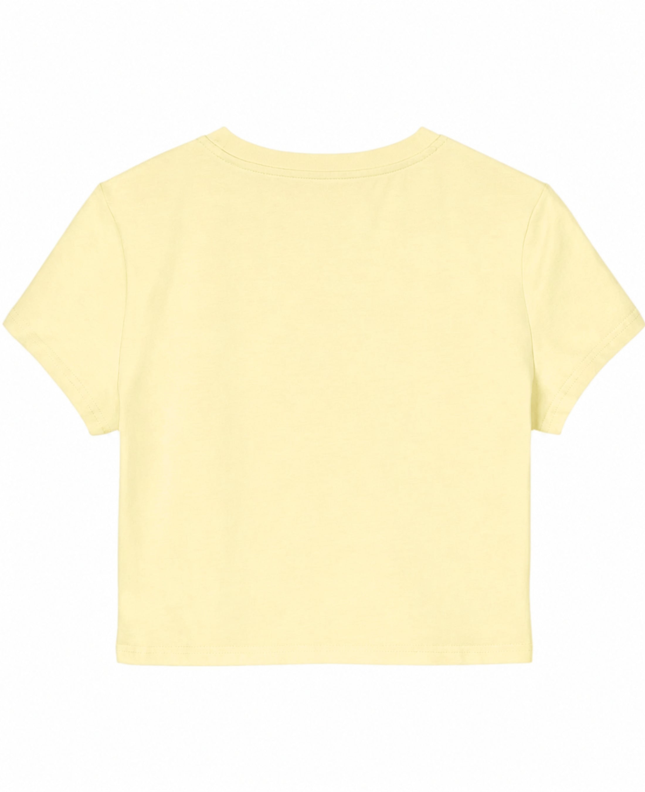 Butter Yellow Baby Tee Back Design