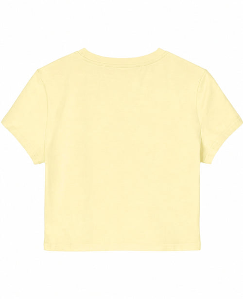 Butter Yellow Baby Tee Back Design