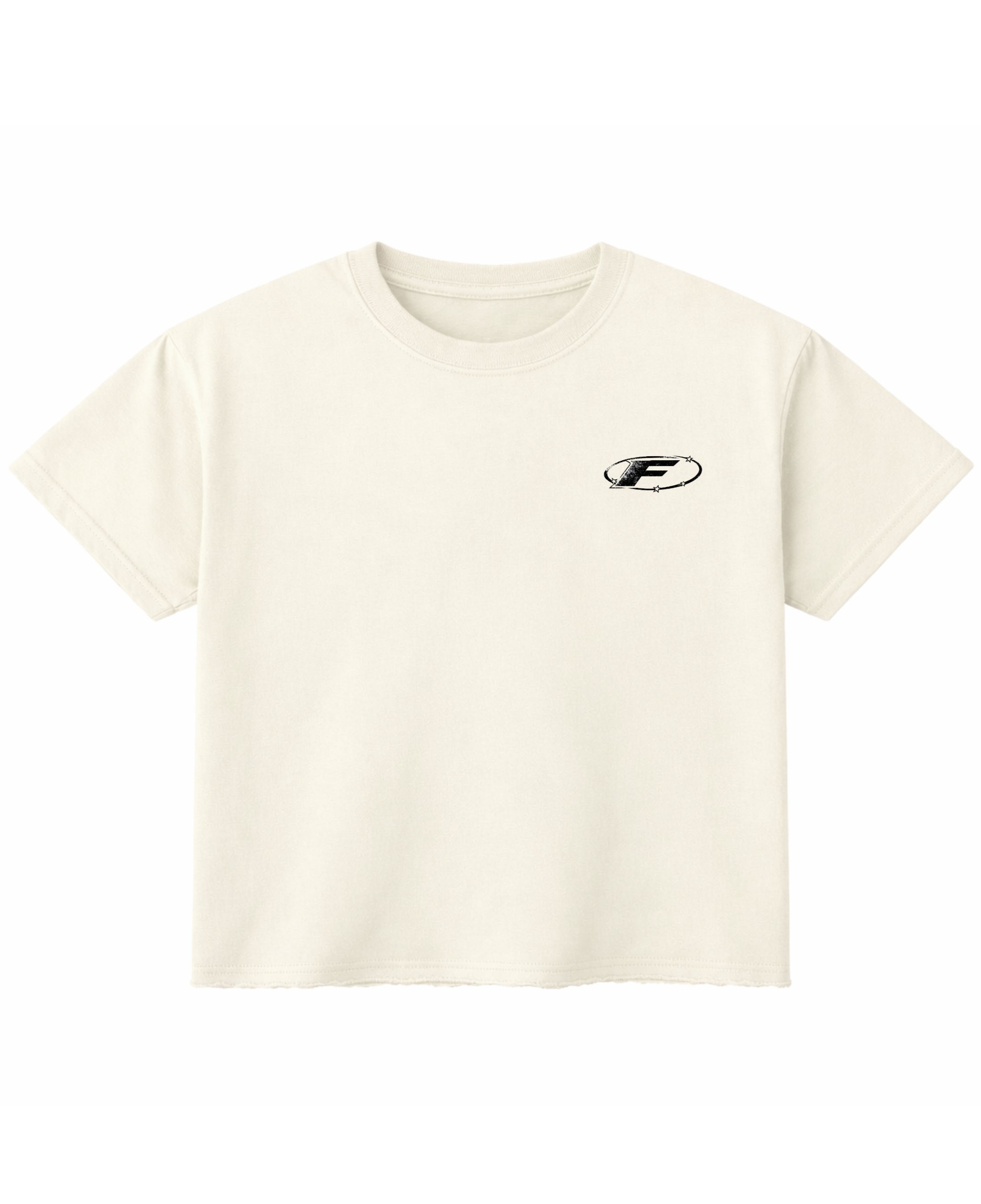 Off White Boxy Fit T-shirt Front Design