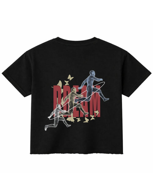 Black Boxy Fit T-shirt Back Design