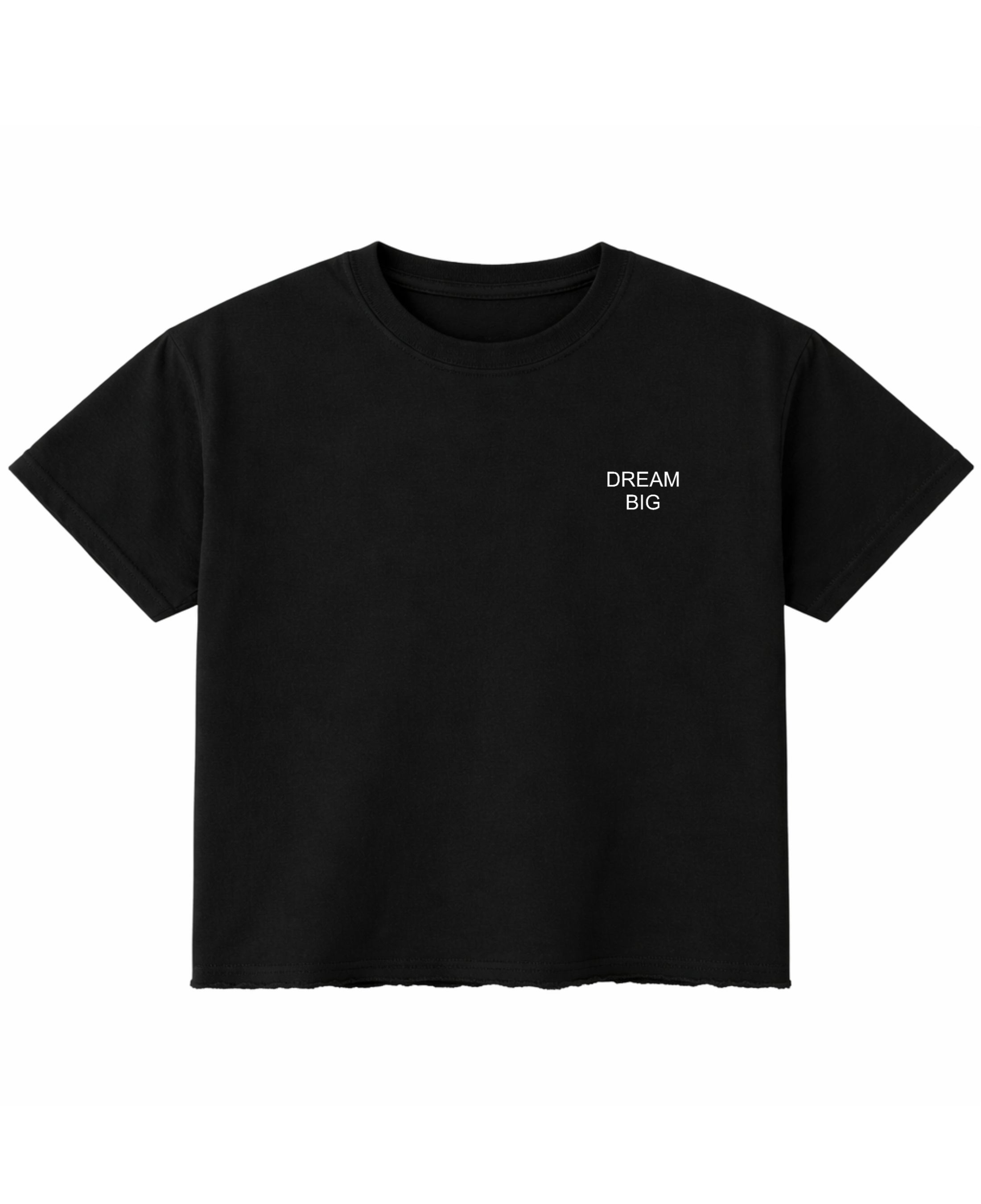 Black Boxy Fit T-shirt Front Design