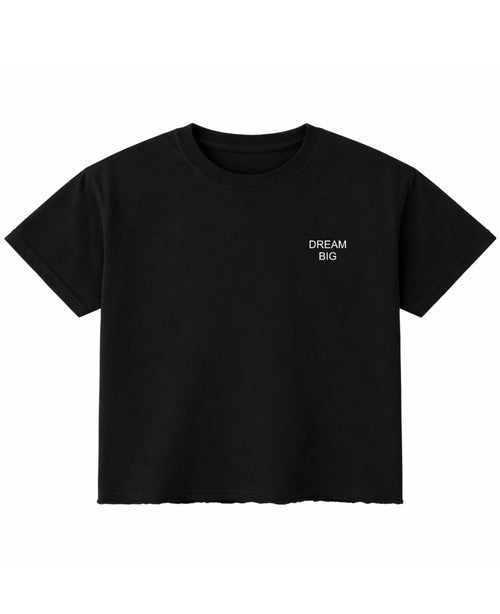 Black Boxy Fit T-shirt Front Design