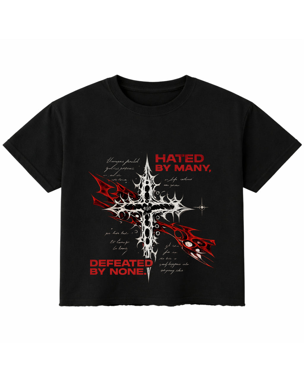 Black Boxy Fit T-shirt Front Design