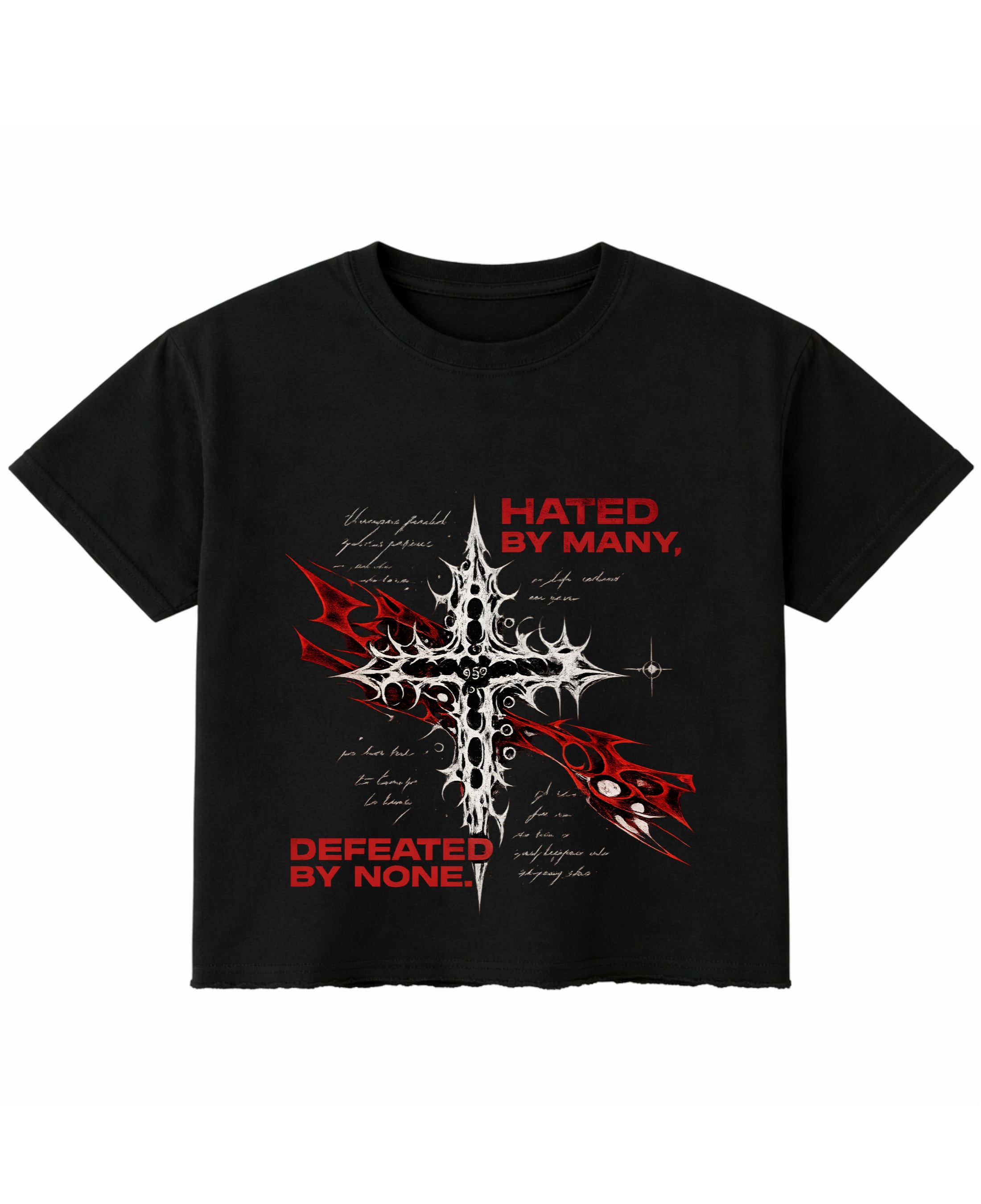 Black Boxy Fit T-shirt Front Design