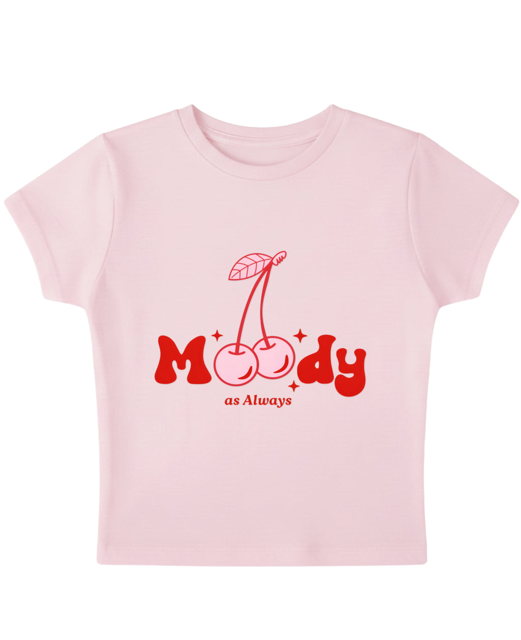 Baby Pink Baby Tee Front Design