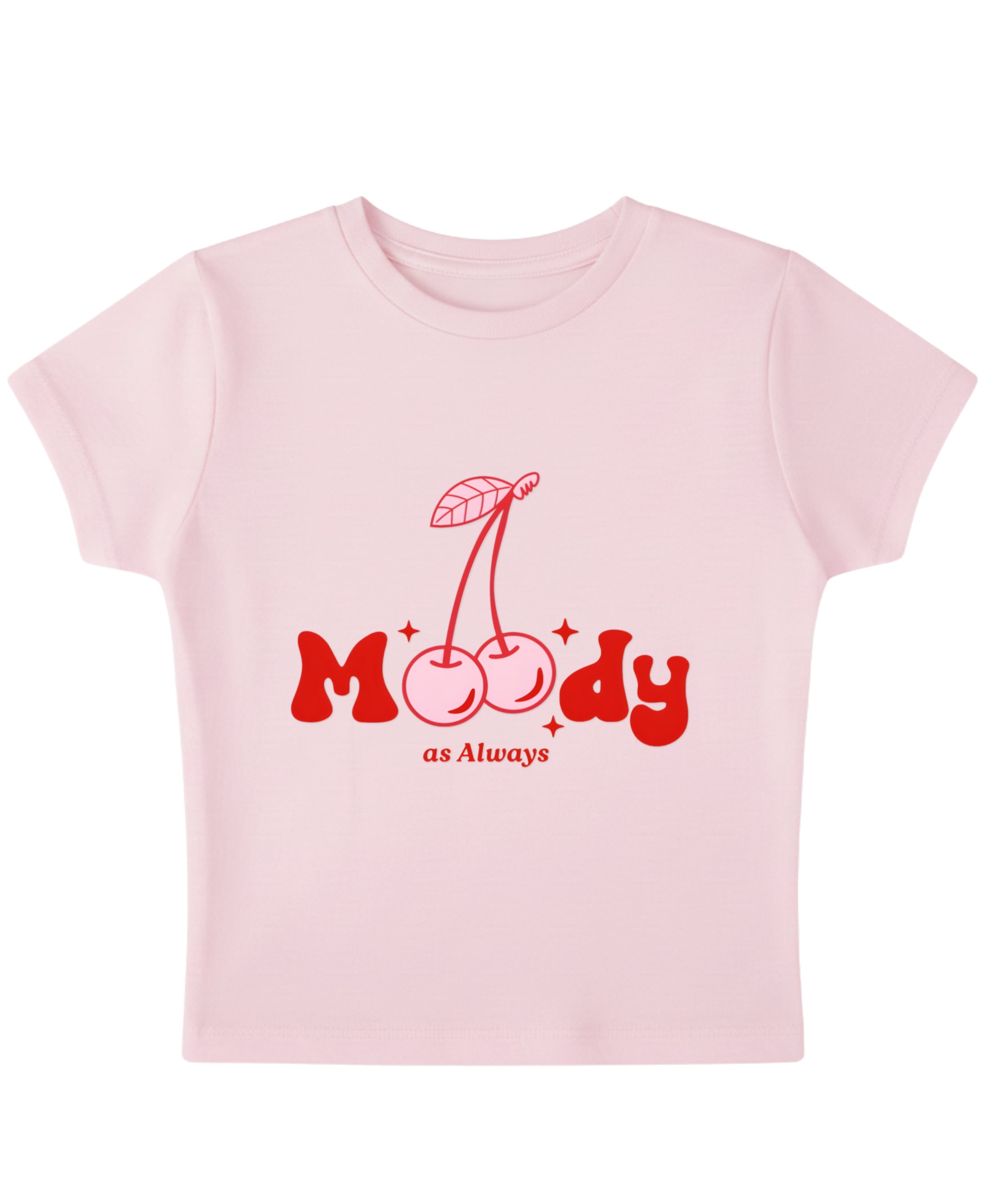 Baby Pink Baby Tee Front Design
