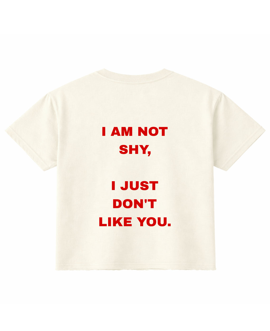 Off White Boxy Fit T-shirt Back Design